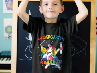 Dabbing Kindergarten Unicorn Graduation Class 2021 Nail It
