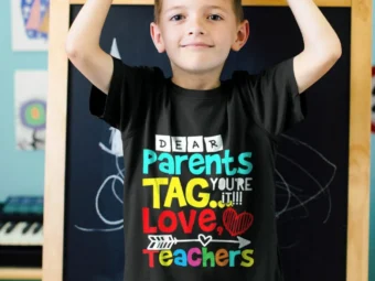 Dear Parents, Tag You're it Love Teacher Funny Graduation
