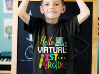 Funny Hello Virtual 1st Grade Gift Back to School 2020