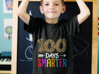 100 Days Smarter Kindergarten Child 100th day of school