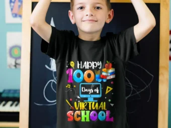 Happy 100th Day of School Virtual Learning Teachers Students