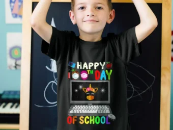 Happy 100th Birthday School Virtual Teacher Unicorn Girls