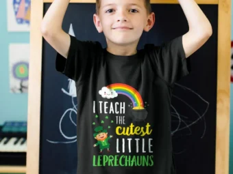 I Teach The Cutest Little Leprechauns Shirt School Cute