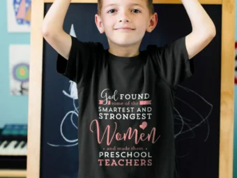 Preschool Teacher Strong, Smart God Christian Jesus