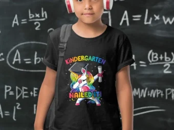 Dabbing Kindergarten Unicorn Graduation Class 2021 Nail It
