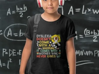 Vintage Dyslexia Awareness Mother Dyslexic Warfighter