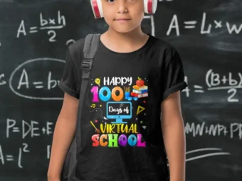 Happy 100th Day of School Virtual Learning Teachers Students