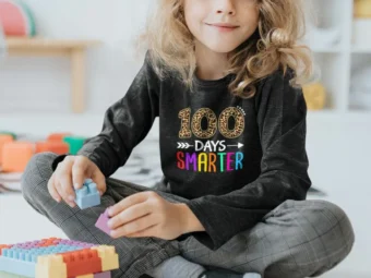 100 Days Smarter Kindergarten Child 100th day of school