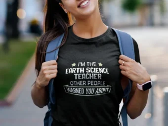 Funny Earth Science Teacher Shirt – Warned you About