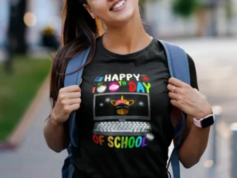 Happy 100th Birthday School Virtual Teacher Unicorn Girls