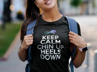 KEEP YOUR HEELS DOWN Horse Riding Girls