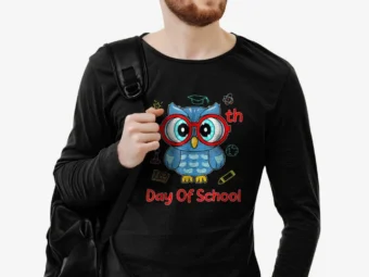 Cute Owl 100th School Day 100 Days Smarter