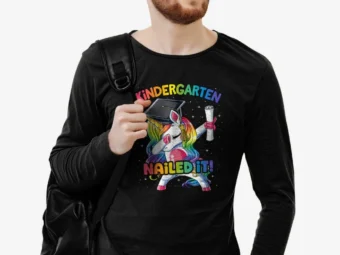 Dabbing Kindergarten Unicorn Graduation Class 2021 Nail It