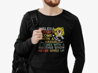 Vintage Dyslexia Awareness Mother Dyslexic Warfighter
