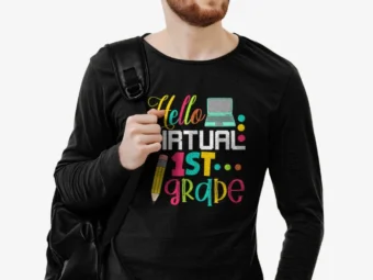 Funny Hello Virtual 1st Grade Gift Back to School 2020