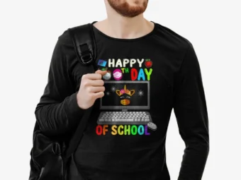 Happy 100th Birthday School Virtual Teacher Unicorn Girls