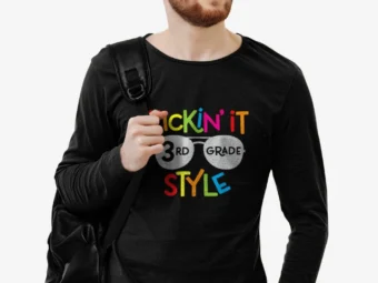 Kickin' it 3rd Grade Style T-Shirt Kids Back to School Teacher