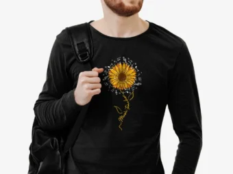 Music Teacher Back to School Musical Hippie Sunflower Gift