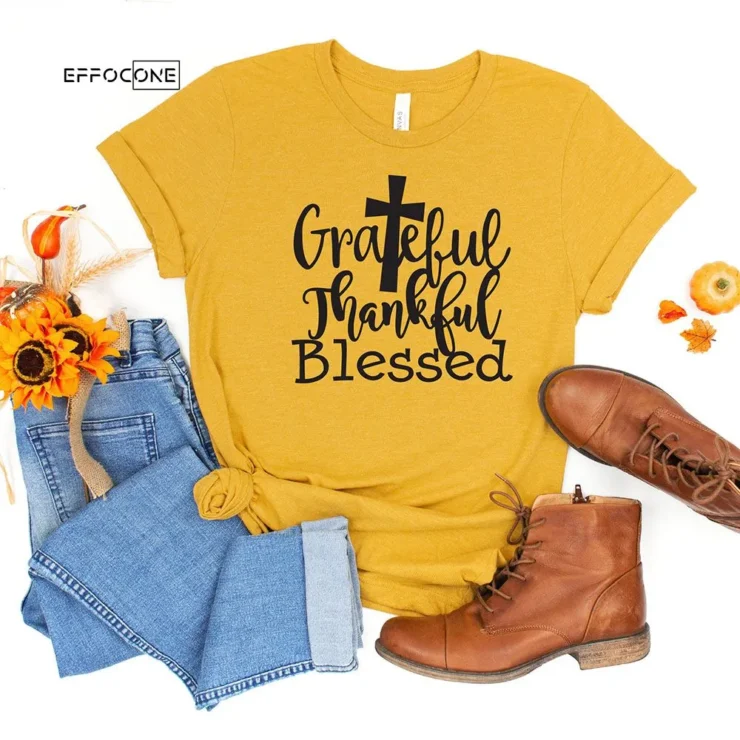 Grateful Thankful Blessed T-Shirt