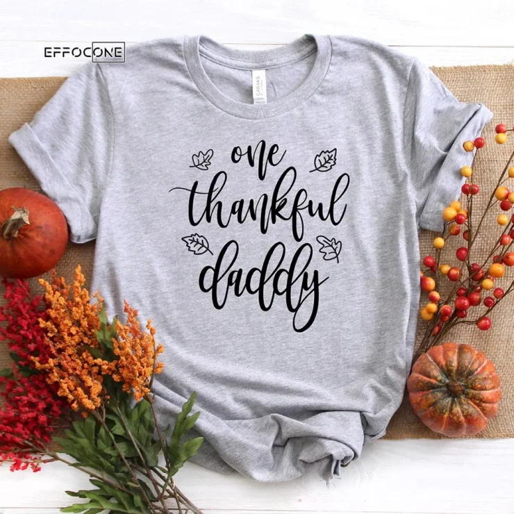 One Thankful Daddy Pumpkin T-Shirt