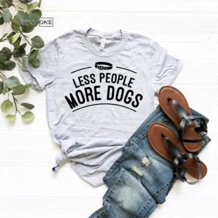 Less People More Dogs T-Shirt