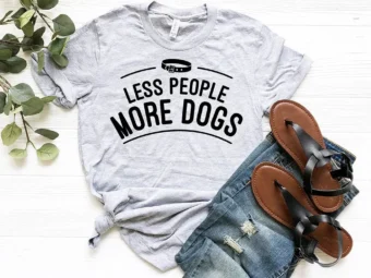 Less People More Dogs T-Shirt