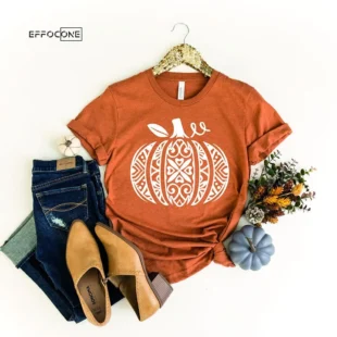 Fall Swirl Pumpkin Pumpkin Everything T-Shirt