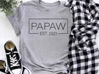 Papaw Est. 2021 T-Shirt