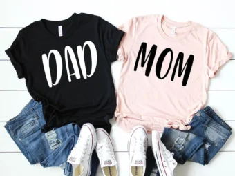 Dad Mom Couple Family T-Shirt