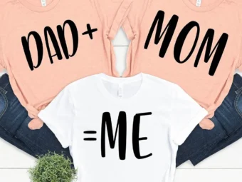 Mom Dad And Me Family T-shirt