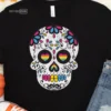 Pansexual Halloween Sugar Skull T-shirt