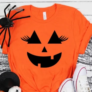 Girl Pumpkin Halloween T-Shirt