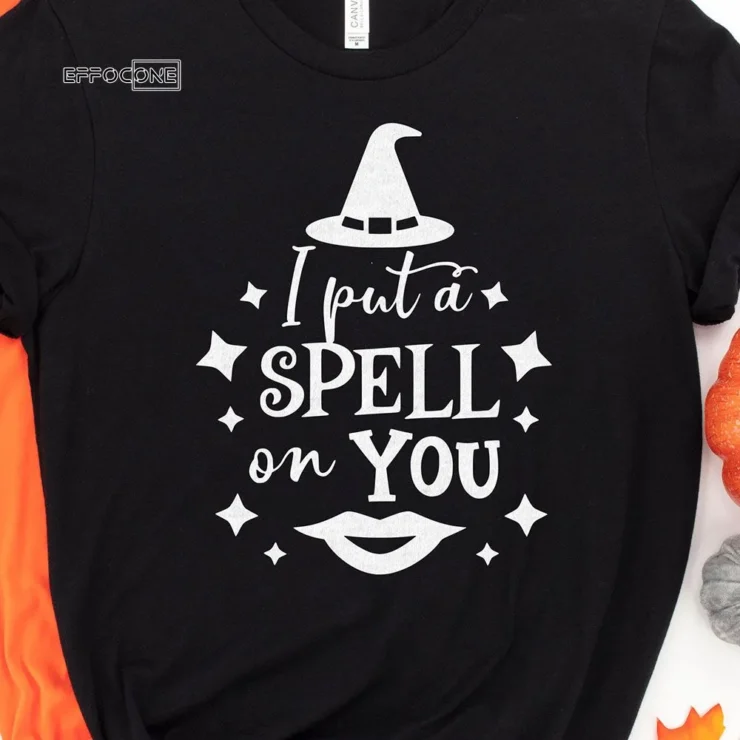 I Put A Spell On You Lips Halloween Witch T-shirt