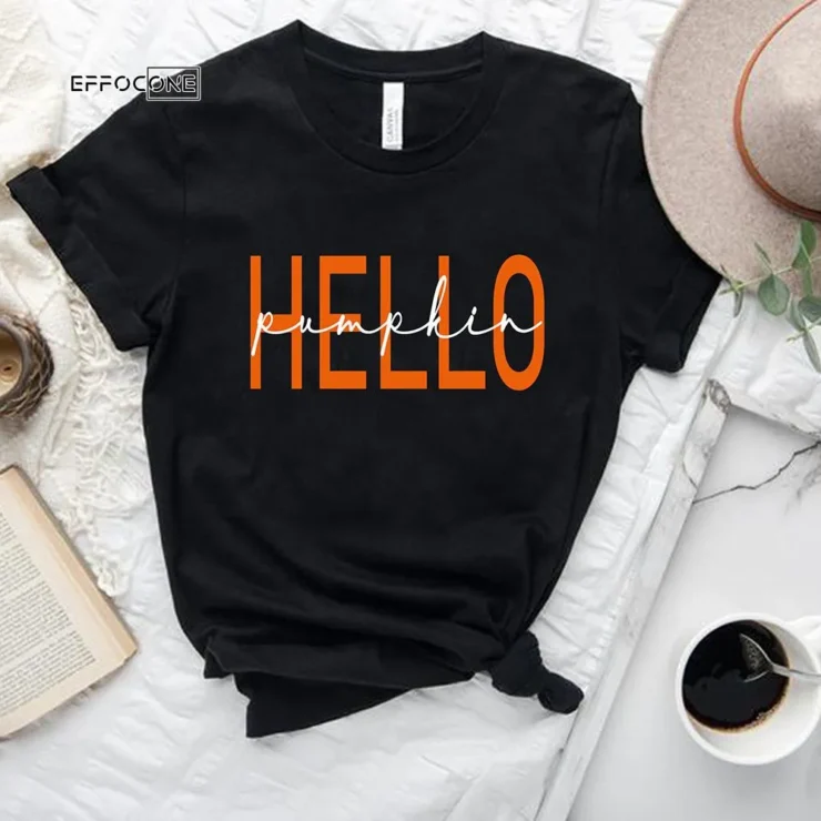 Hello Pumpkin Ladies Fall T-Shirt