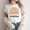 Hello Pumpkin Fall Vibes Peace Love Thanksgiving T-Shirt