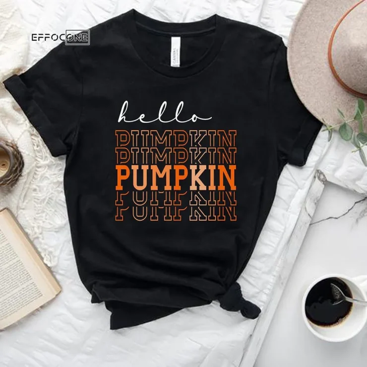 Hello Pumpkin Ladies Fall T-Shirt