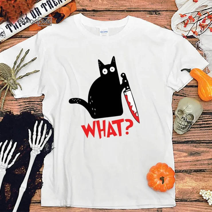 Halloween MURDEROUS CAT T shirt