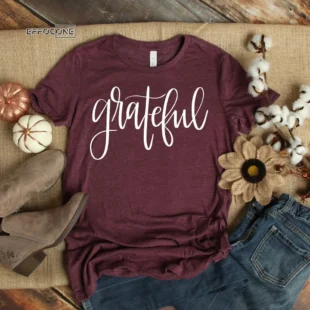 Grateful Thanksgiving Friendsgiving T-Shirt