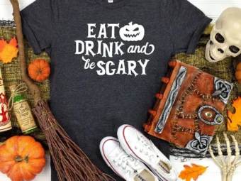 Eat Drink And Be Scary Halloween T-Shirt