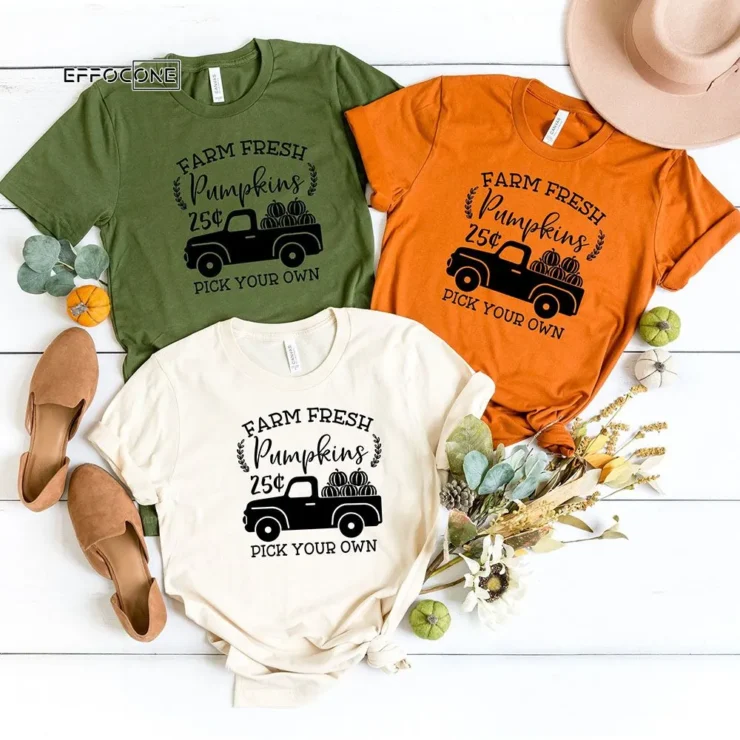 Farm Fresh Pumpkins Thankgiving T-Shirt