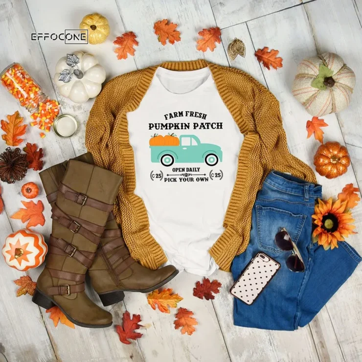 Farm Fresh Pumpkin Patch Thankgiving T-Shirt