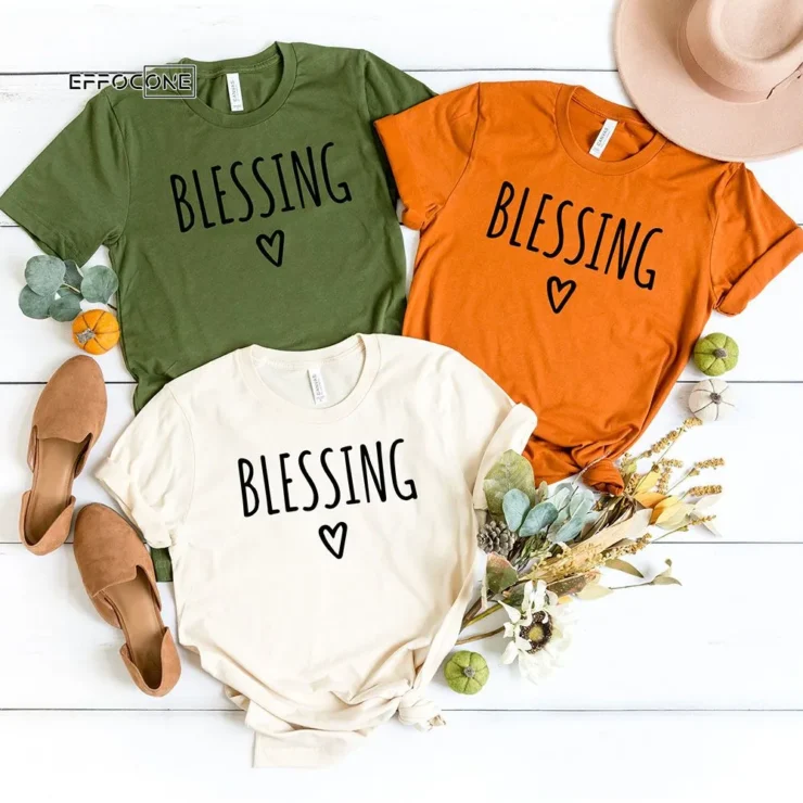 Blessing Thankgiving Cute Fall T-Shirt