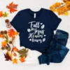 Fall For Jesus He Never Leaves Thanksgiving T-shirt