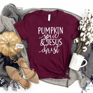 Pumpkin Spice Jesus Christ Thanksgiving T-Shirt