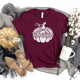 Thankful Pumpkin Thanksgiving T-Shirt