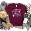 Pumpkin Kisses Harvest Wishes Thanksgiving T-Shirt