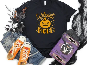 Current Mode Pumpkin Cheers Witches T-Shirt