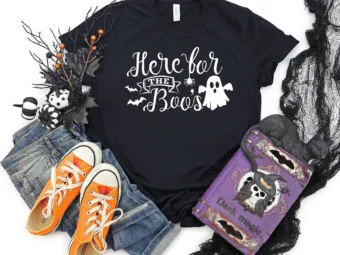 Here For The Boss Boo Pumpkin T-Shirt