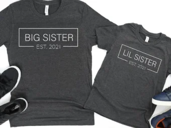 Big Sister 2021 Lil Sister 2021 T-Shirt