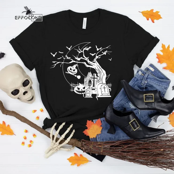 Halloween Pumpkin Tree T-Shirt